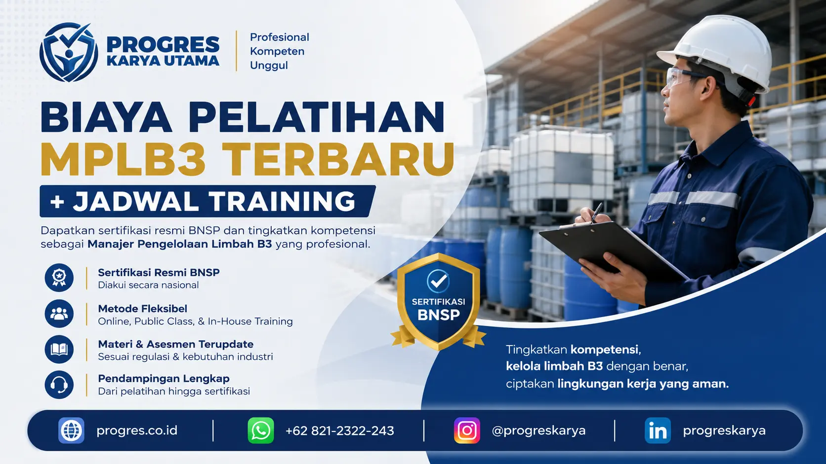 Biaya Pelatihan MPLB3 Terbaru + Jadwal Training