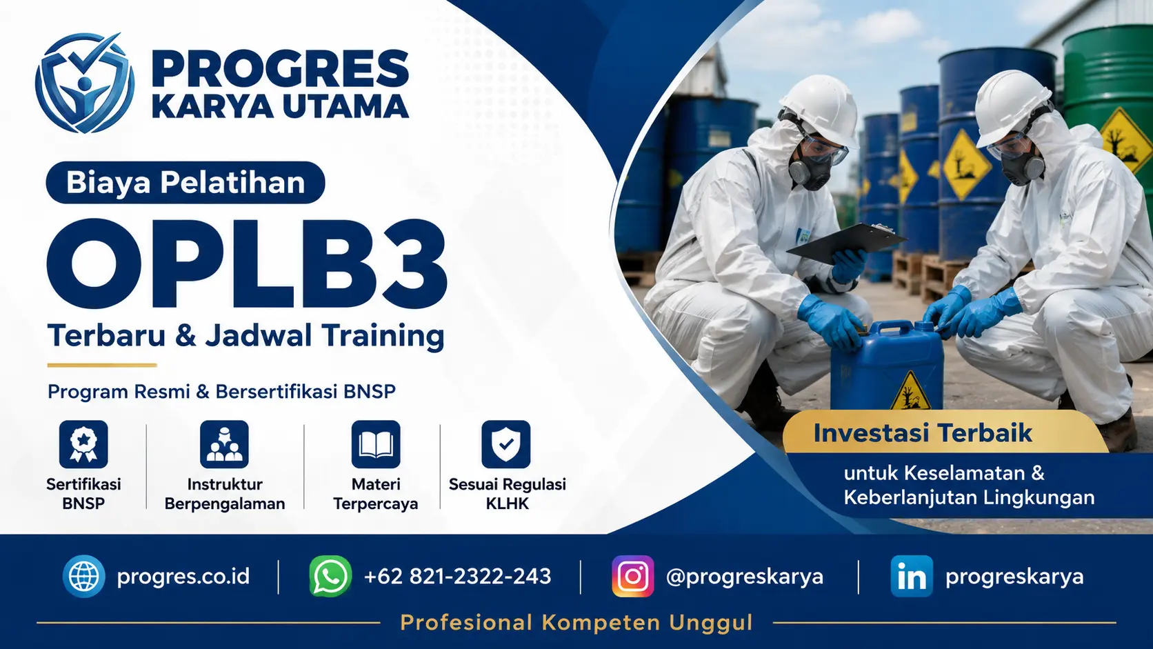 Biaya Pelatihan OPLB3 Terbaru + Jadwal Training