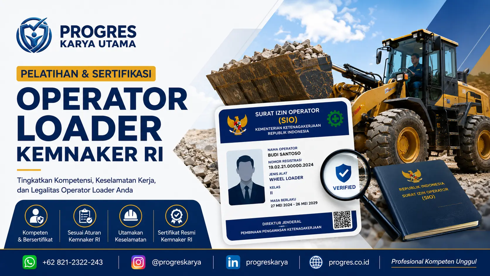 Pelatihan Operator Loader Kemnaker RI: Materi, Durasi, dan Jadwal