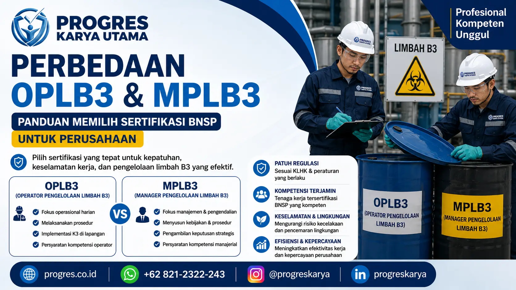 Perbedaan OPLB3 dan MPLB3: Panduan Memilih Sertifikasi BNSP untuk Perusahaan
