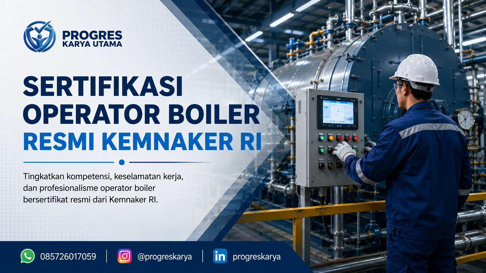 Sertifikasi Operator Boiler Resmi Kemnaker RI