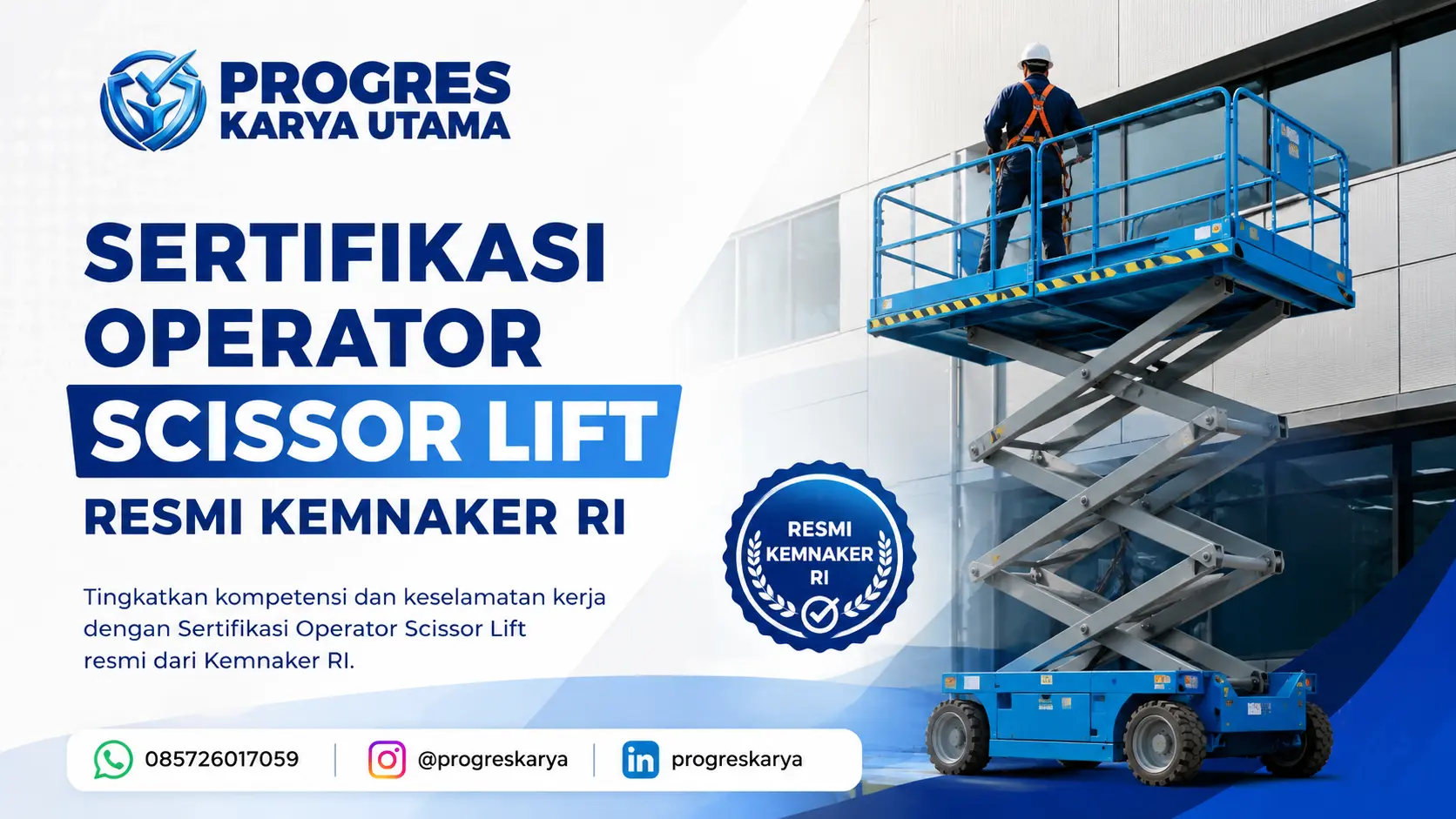 Sertifikasi Operator Scissor Lift Resmi Kemnaker RI